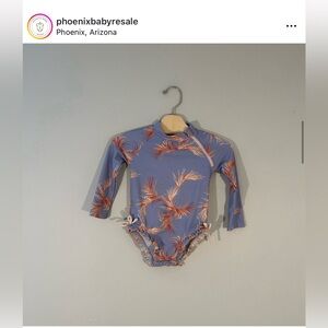$11 ADD ON Jessica Simpson swimsuit Swim Rashguard 24M‎ Ruffles Toddler zara